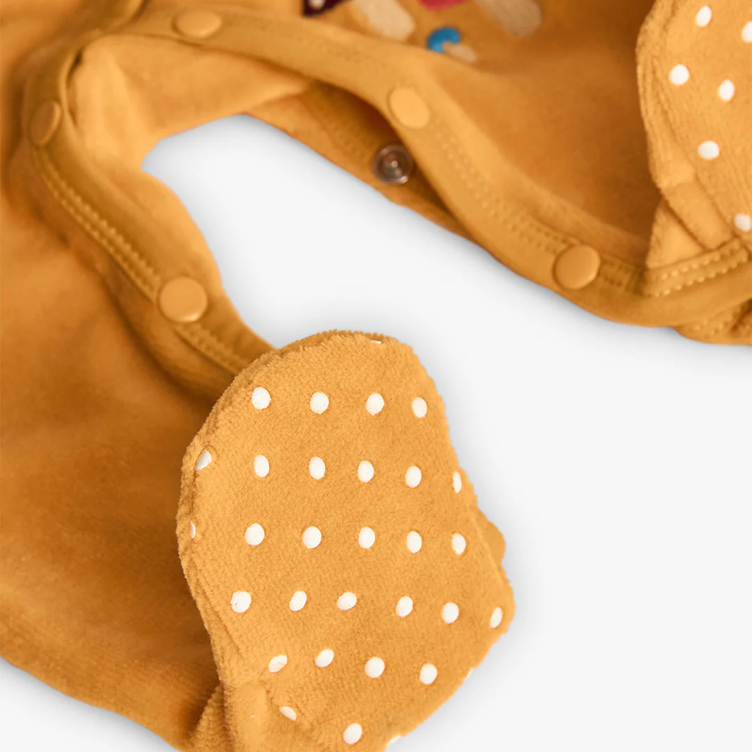 Pijama Terciopelo Boboli Bosque Mágico Amarillo - Imagen 4