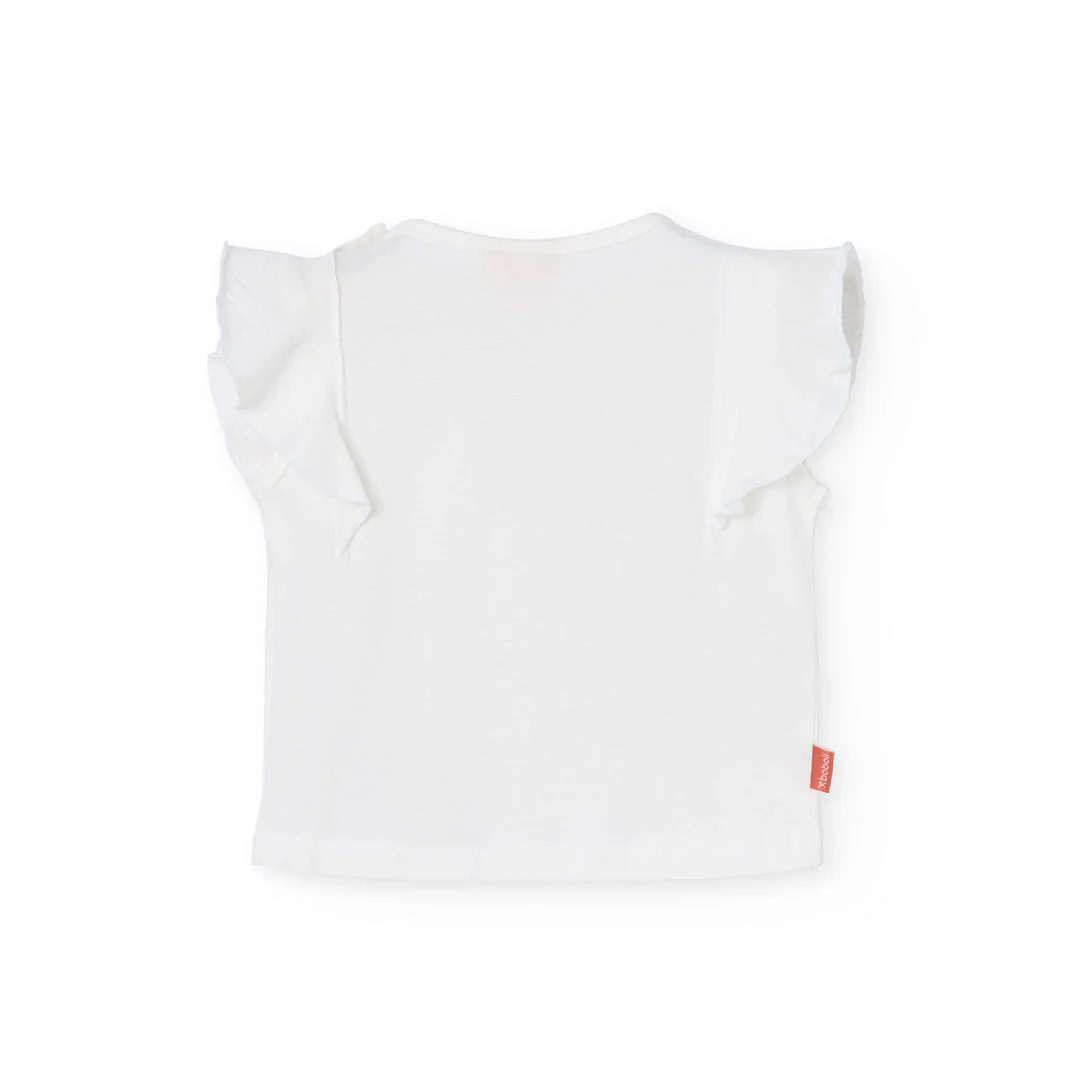 Camiseta MC Boboli Lovely Blanca - Imagen 5