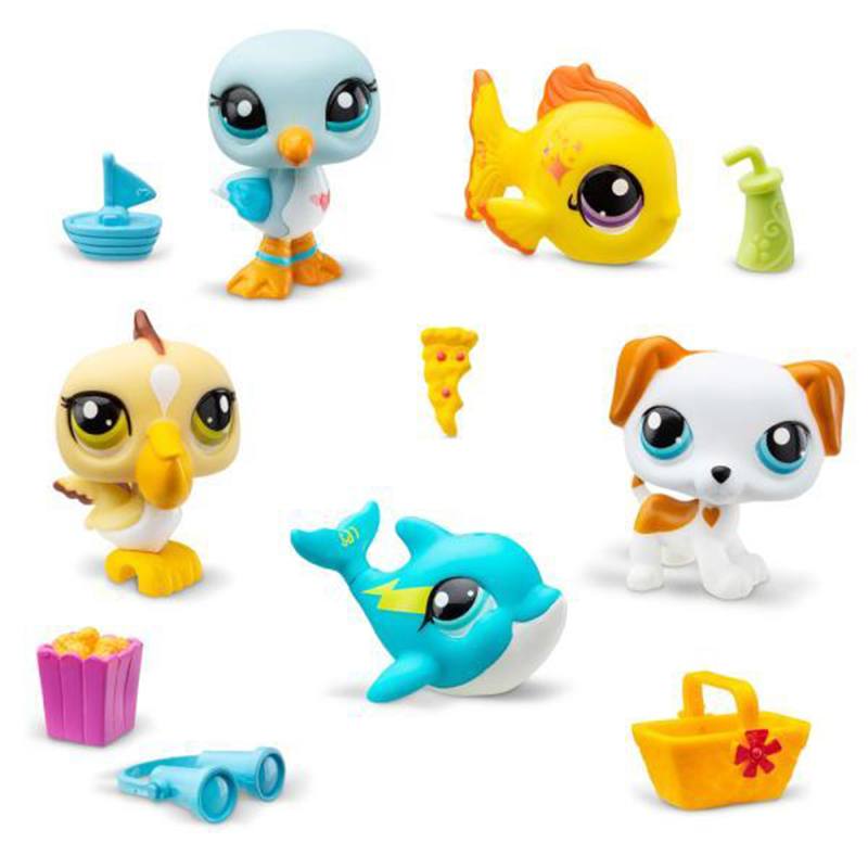 Littlest Pet Shop Pack 5 Figuras Verano