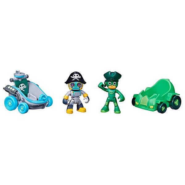 PJ Masks Figuras Gekko vs Pirata Robot