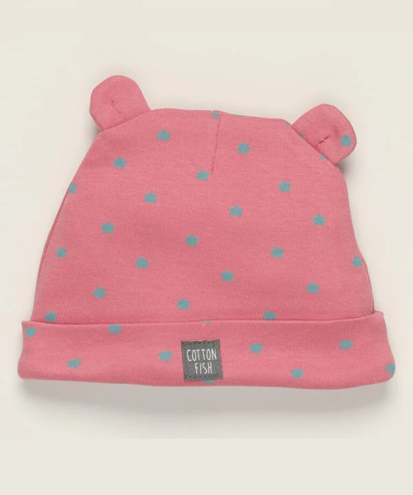 Gorrito Blossom topitos rosa