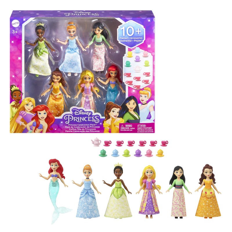 Set 6 mini princesas fiesta del te