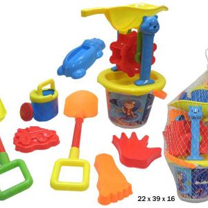 Cubo playa equipado con noria