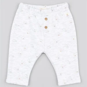 Pantalones Fleece Zippy Silueta Animalitos Gris
